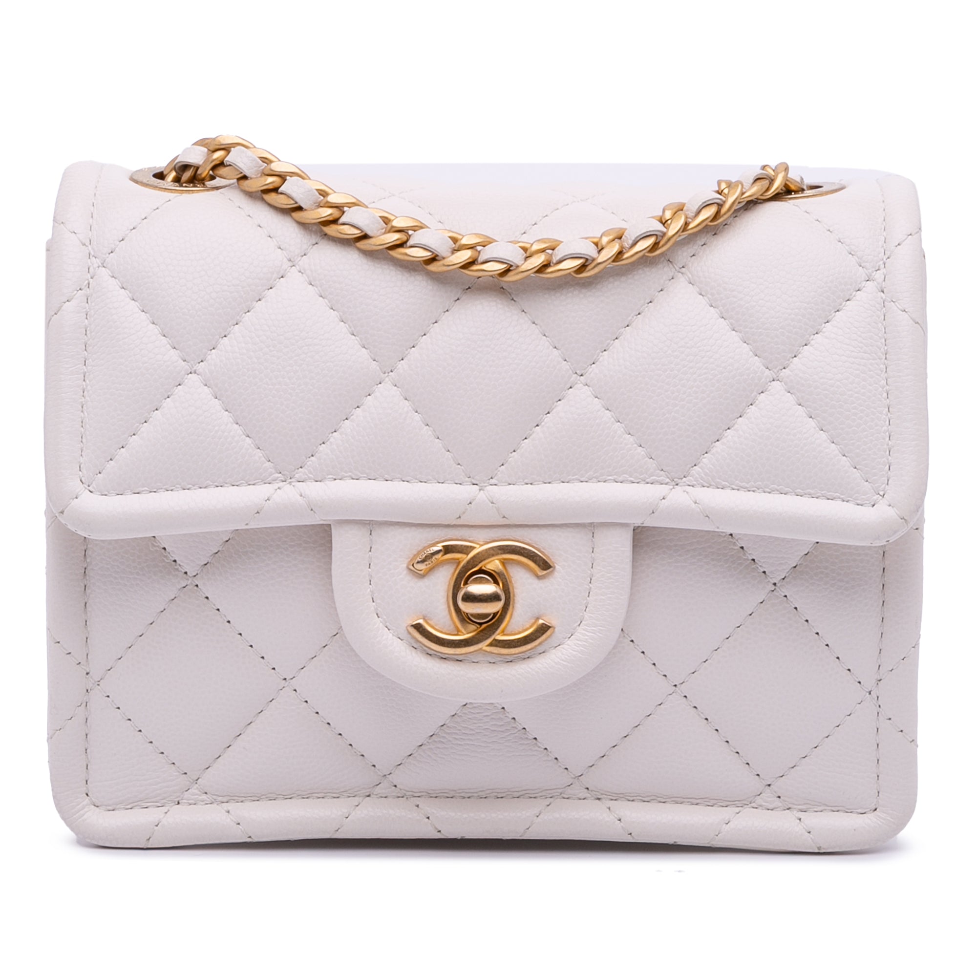 Mini Quilted Caviar Sweet Classic Flap