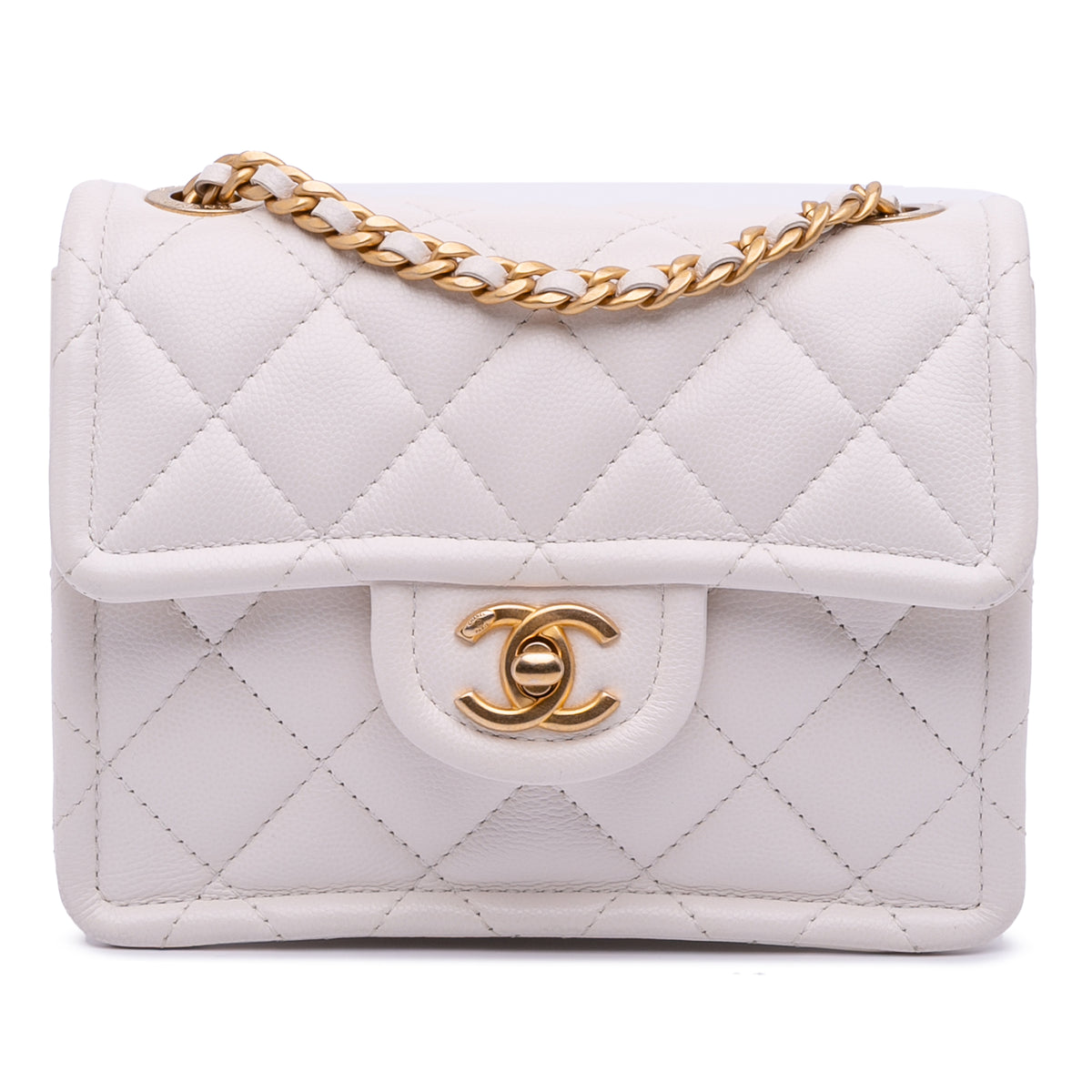 Mini Quilted Caviar Sweet Classic Flap