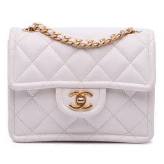 Mini Quilted Caviar Sweet Classic Flap