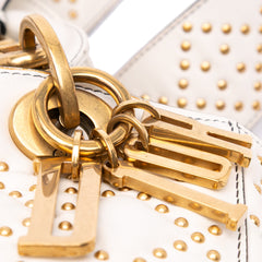 Medium Calfskin Cannage Studded Supple Lady Dior