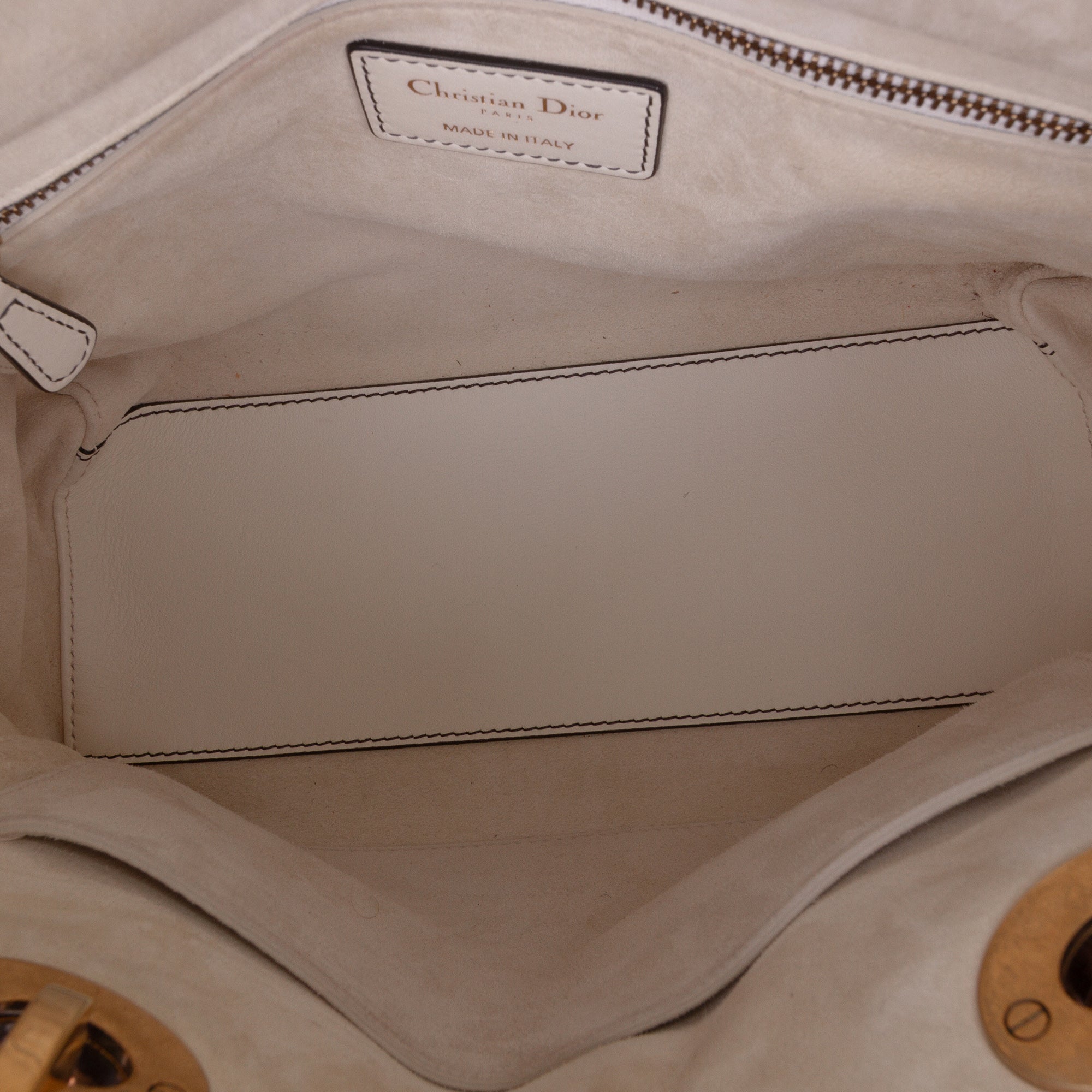 Medium Calfskin Cannage Studded Supple Lady Dior