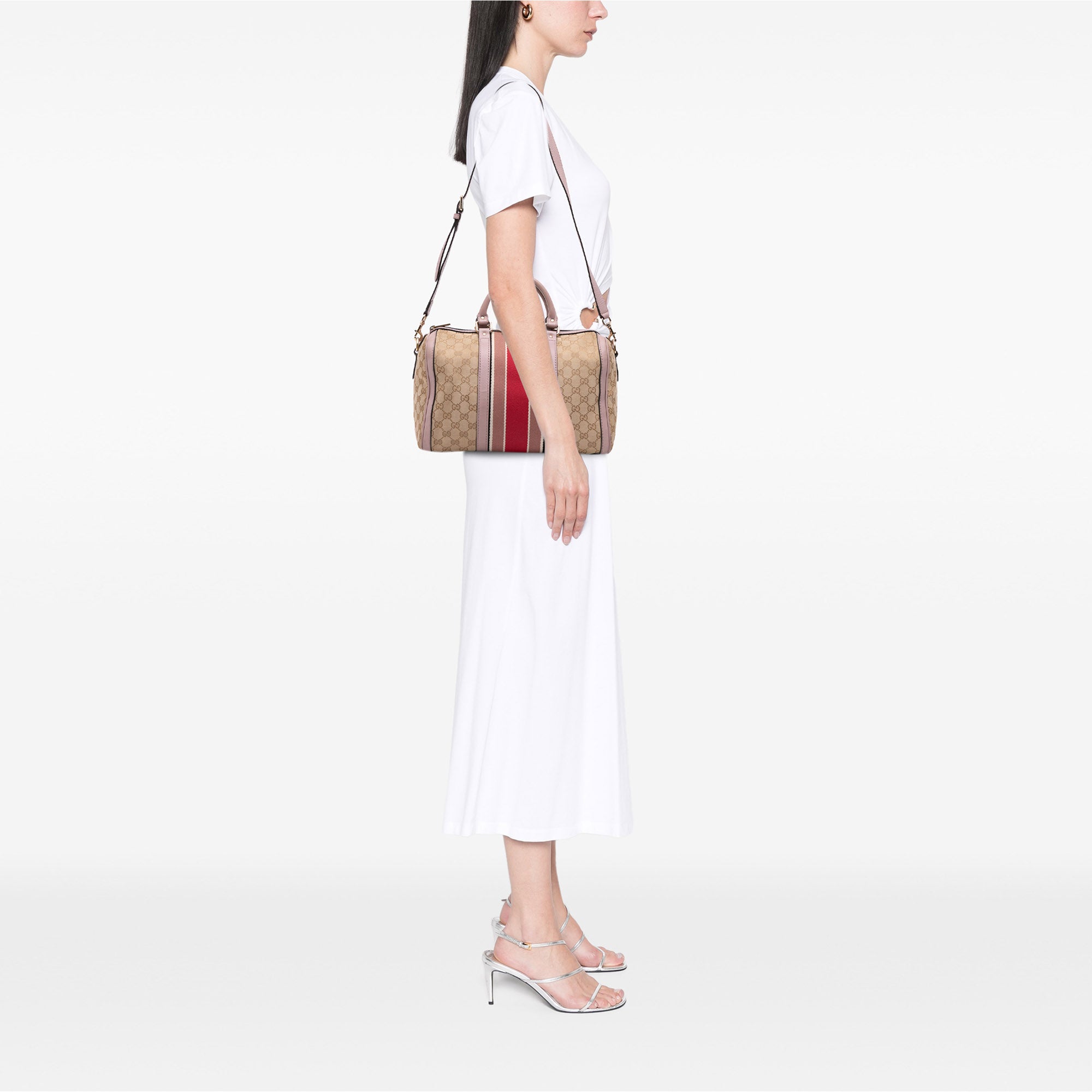 GG Canvas Web Joy Boston Bag