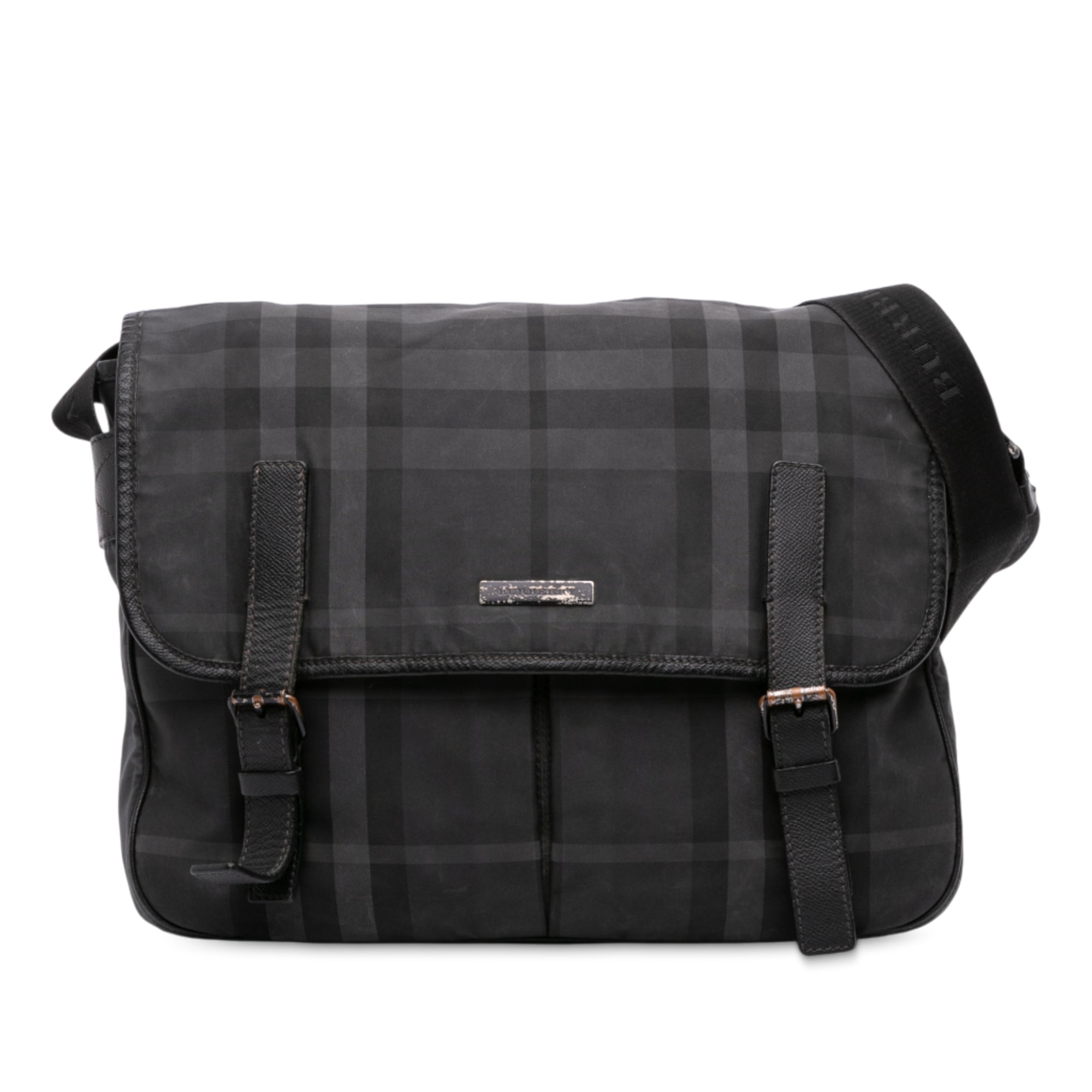 Smoke Check Nylon Elgin Messenger Bag
