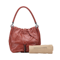 Intrecciato Trimmed Nappa Top Handle Bag