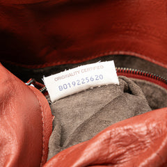 Intrecciato Trimmed Nappa Top Handle Bag
