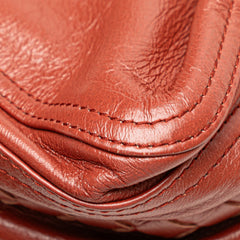 Intrecciato Trimmed Nappa Top Handle Bag