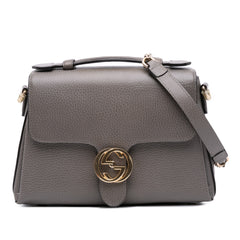 Small Dollar Calf Interlocking G Top Handle