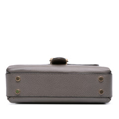 Small Dollar Calf Interlocking G Top Handle