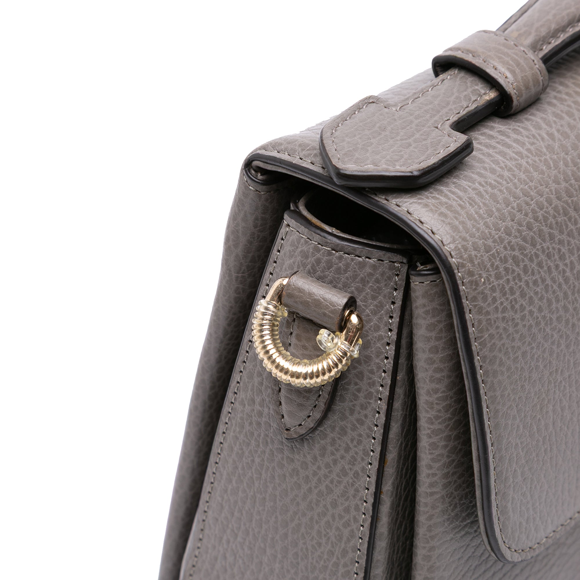 Small Dollar Calf Interlocking G Top Handle