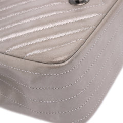 Mini Square Classic Chevron Iridescent Calfskin Single Flap