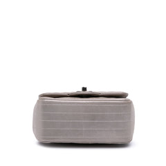 Mini Square Classic Chevron Iridescent Calfskin Single Flap
