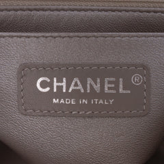 Mini Square Classic Chevron Iridescent Calfskin Single Flap