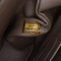 Mini Square Classic Chevron Iridescent Calfskin Single Flap