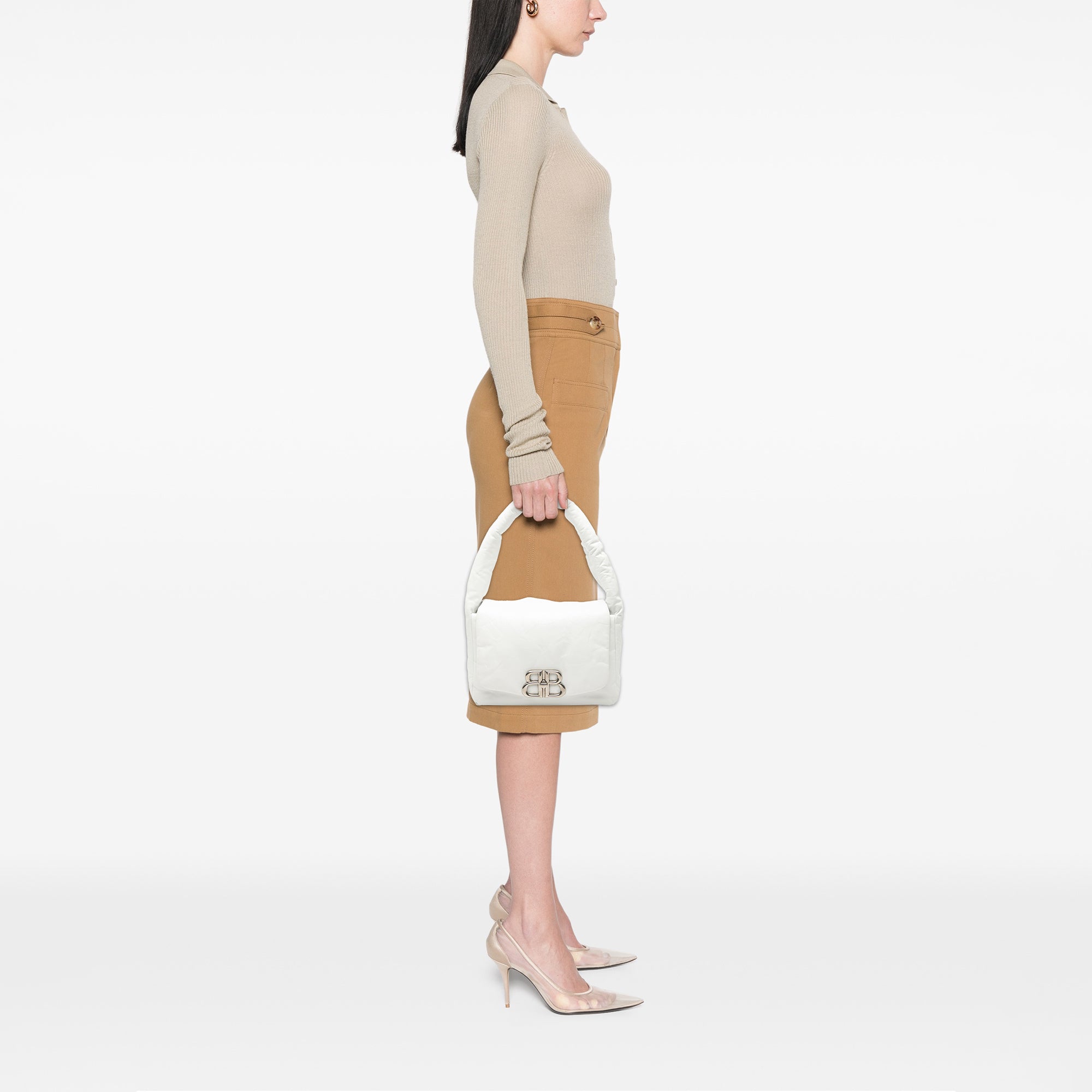 Small Calfskin Monaco Sling Shoulder Bag