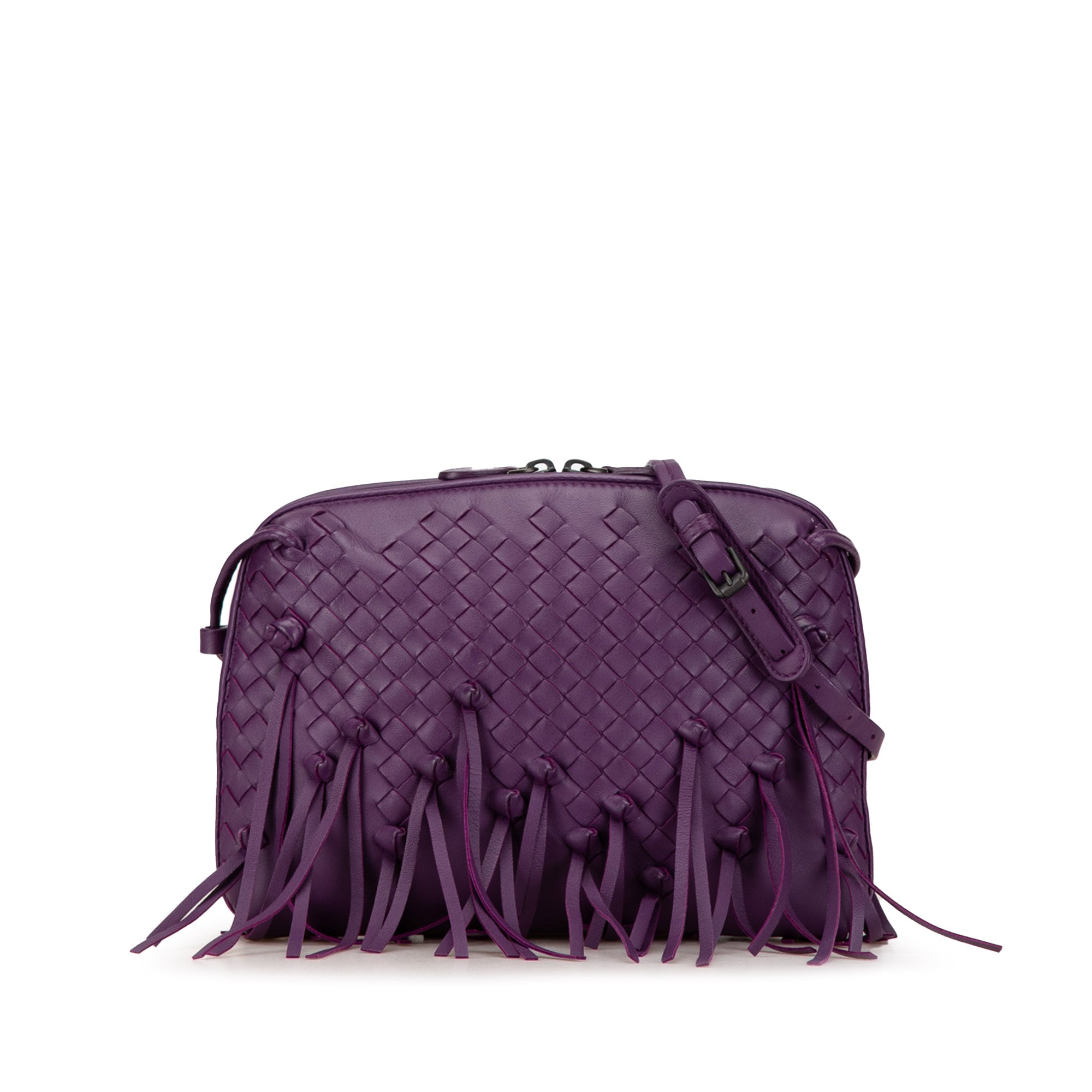 Intrecciato Fringe Nodini Crossbody