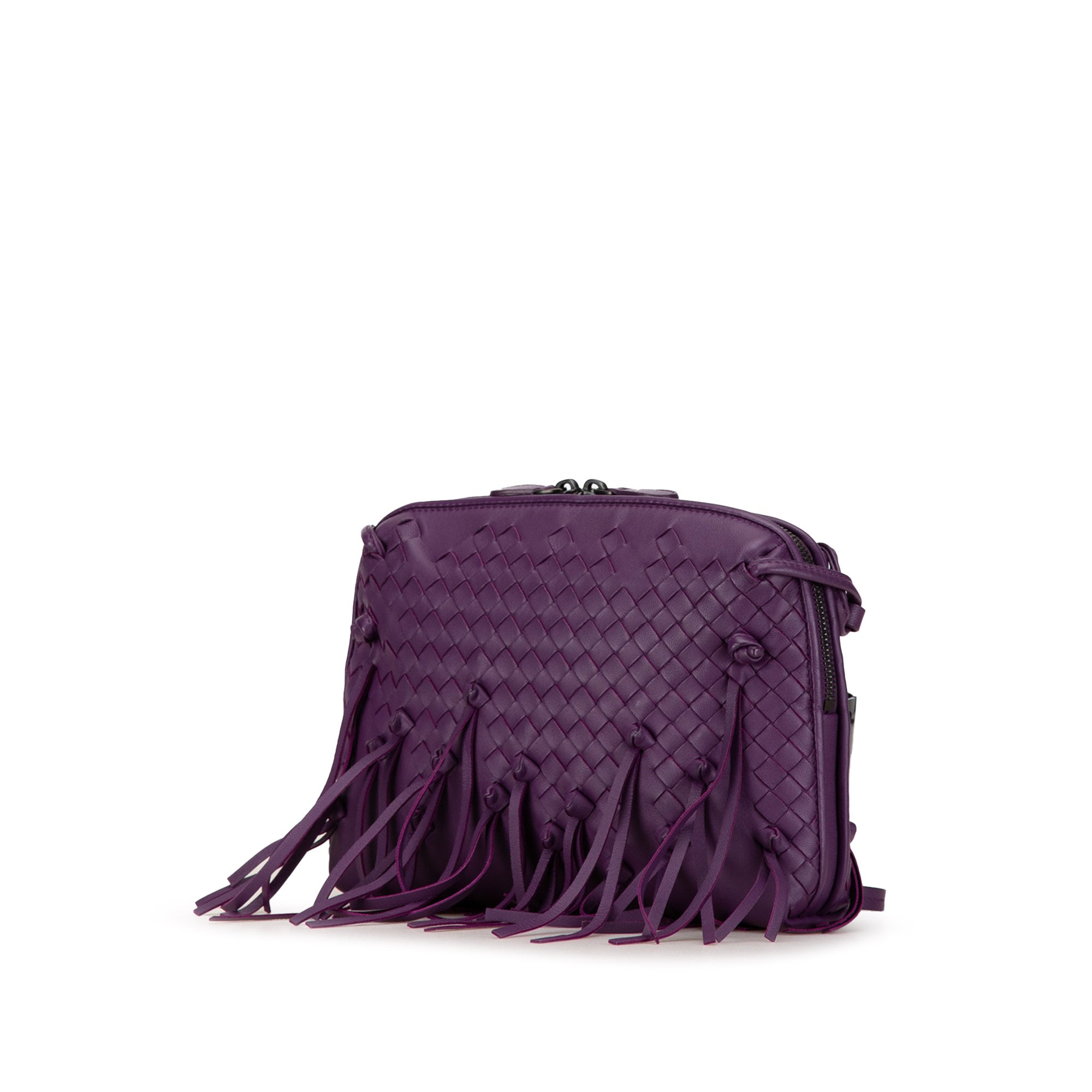 Intrecciato Fringe Nodini Crossbody