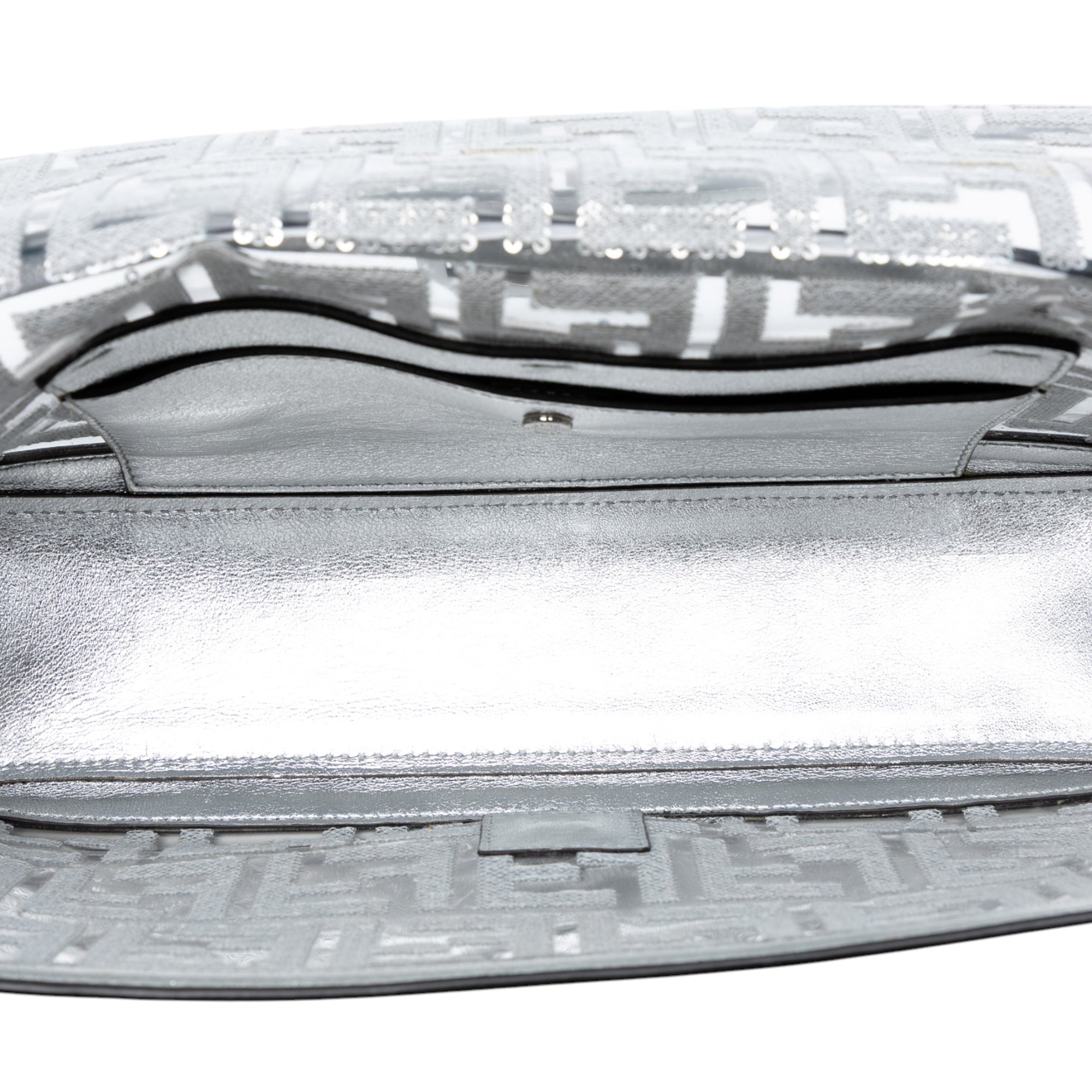 Nicki Minaj Medium Sequined PVC FF 1974 Baguette Satchel