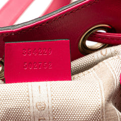 Diamante Leather Bright Bucket Bag
