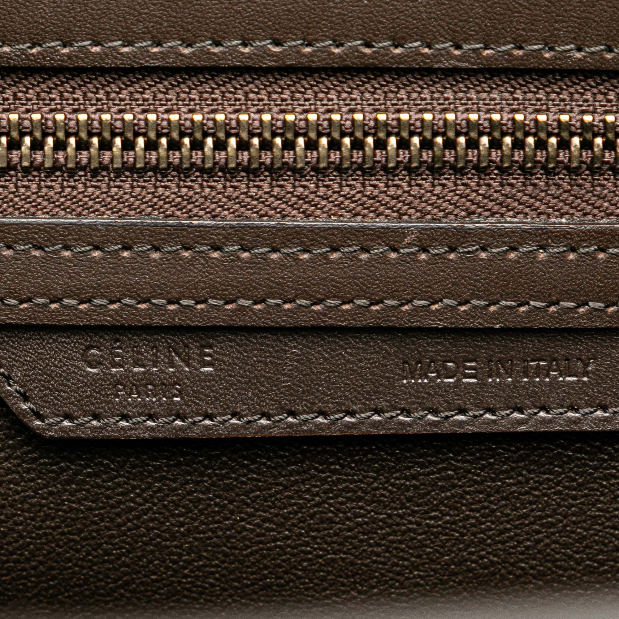 Micro Tricolor Nubuck and Calfskin Luggage Tote