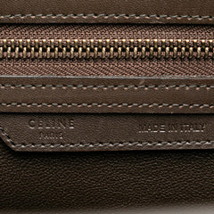 Micro Tricolor Nubuck and Calfskin Luggage Tote