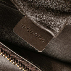 Micro Tricolor Nubuck and Calfskin Luggage Tote