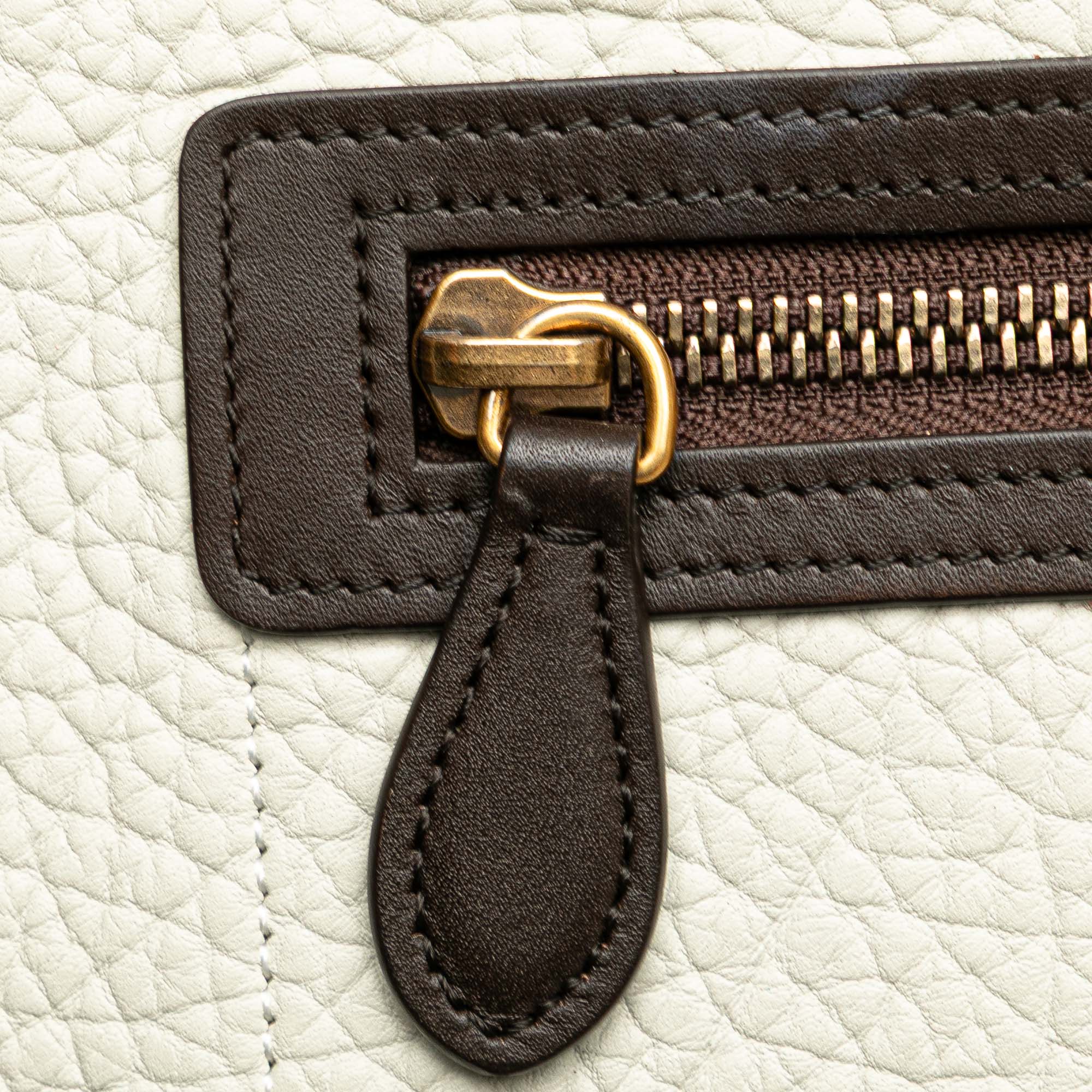 Micro Tricolor Nubuck and Calfskin Luggage Tote