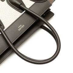 Micro Tricolor Nubuck and Calfskin Luggage Tote