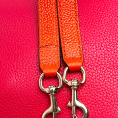 Medium Bicolor Calfskin Bamboo Shopper Satchel