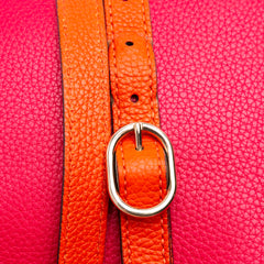 Medium Bicolor Calfskin Bamboo Shopper Satchel