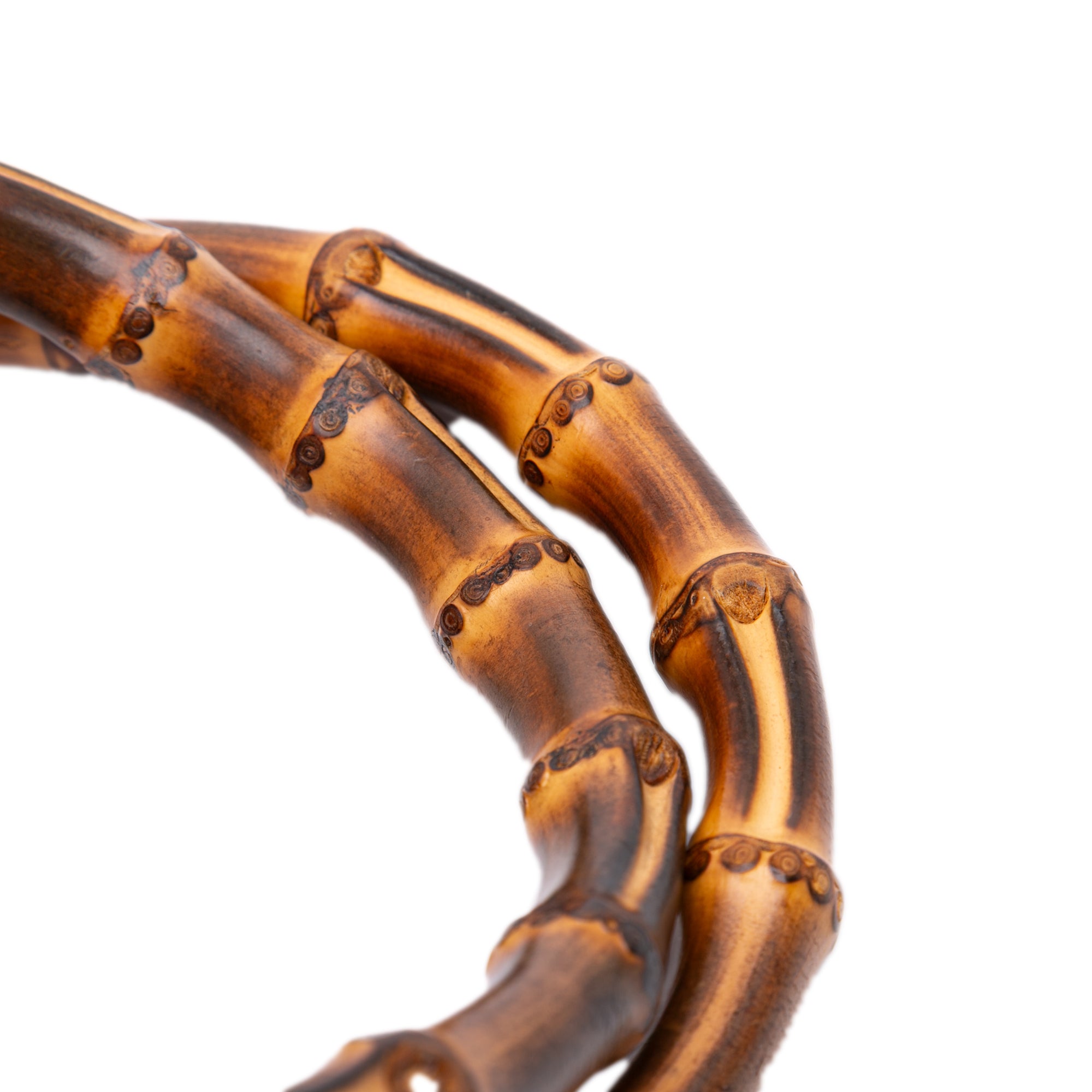 Medium Bicolor Calfskin Bamboo Shopper Satchel