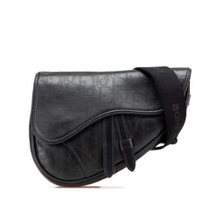 Oblique Perforated Calfskin Galaxy Saddle Bag