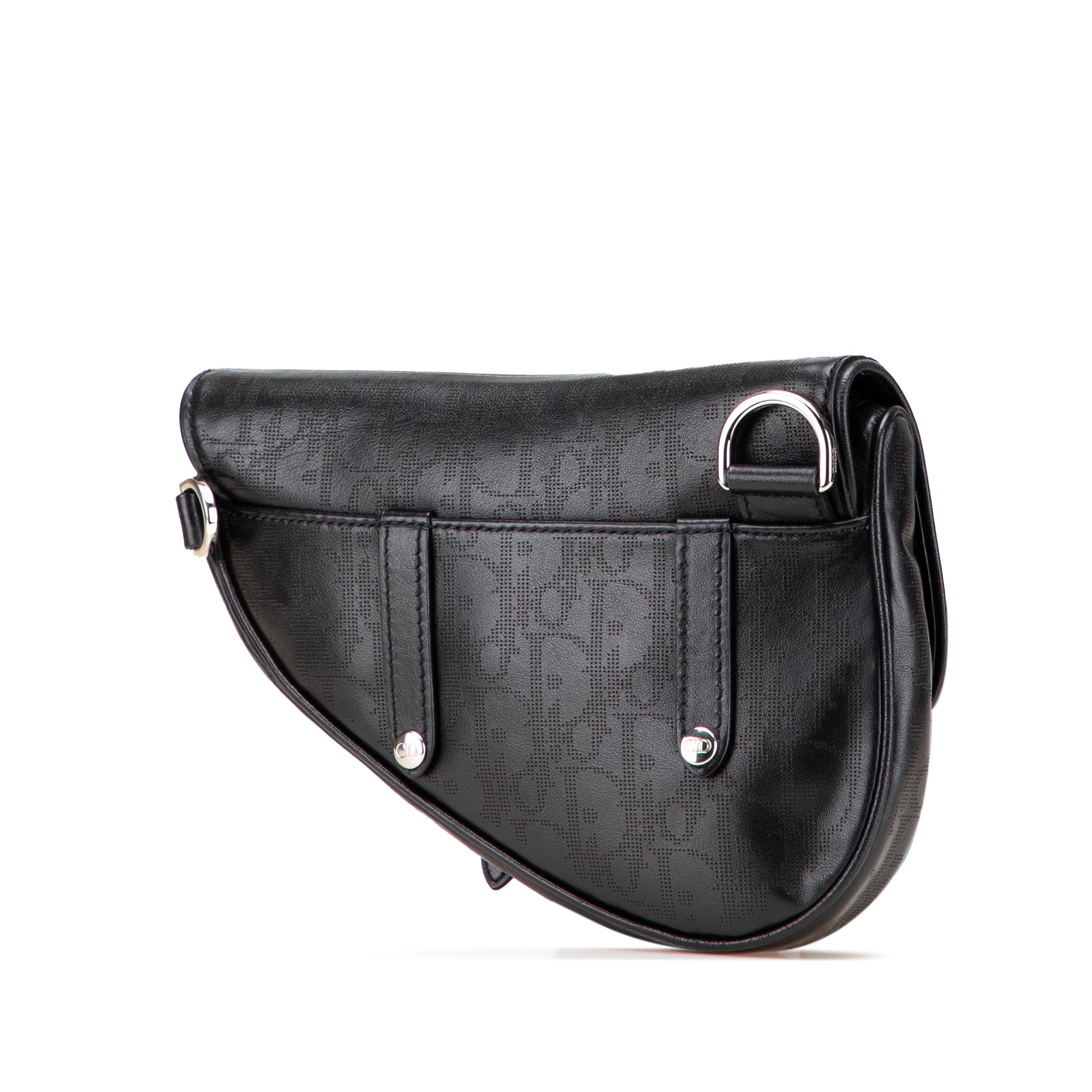 Oblique Perforated Calfskin Galaxy Saddle Bag