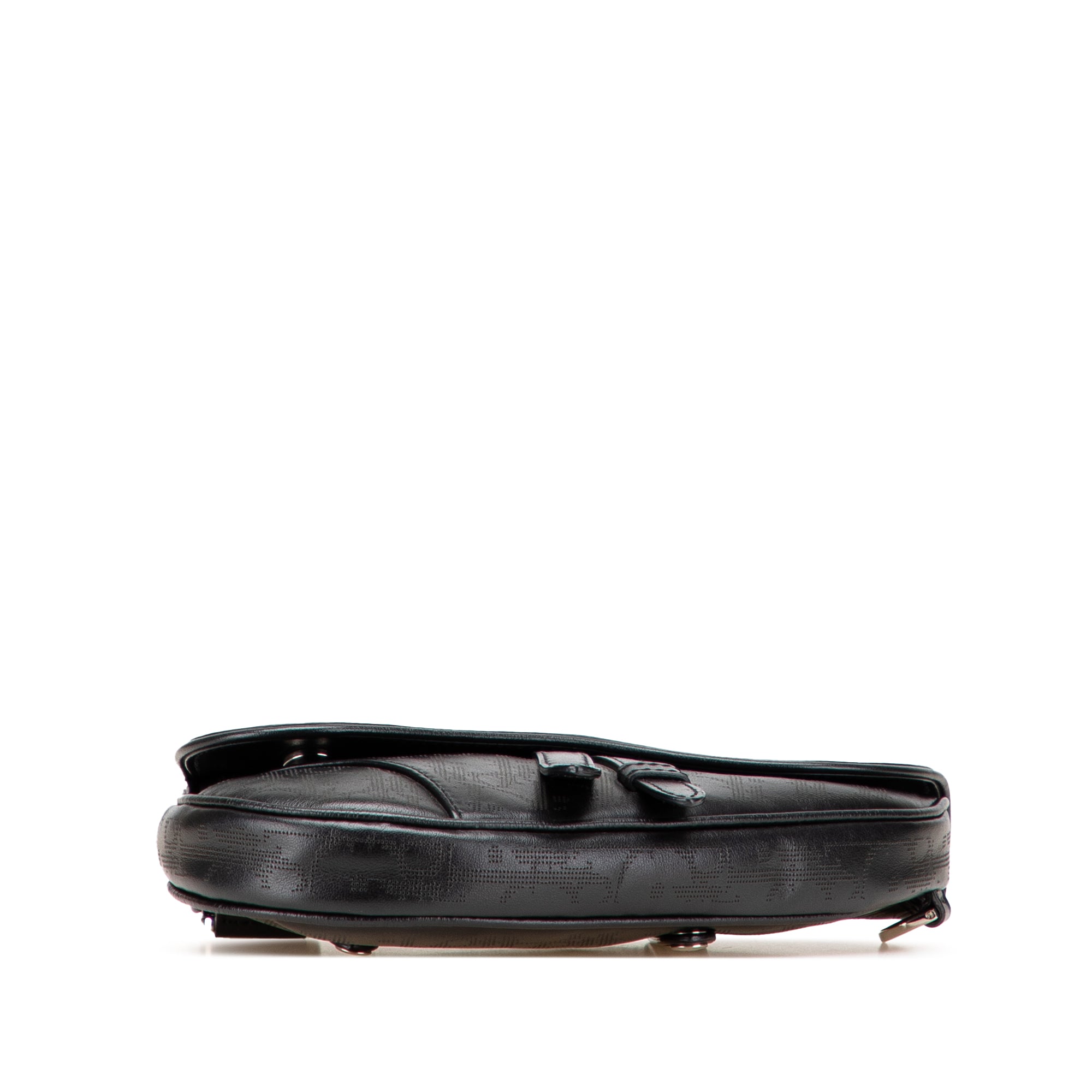 Oblique Perforated Calfskin Galaxy Saddle Bag