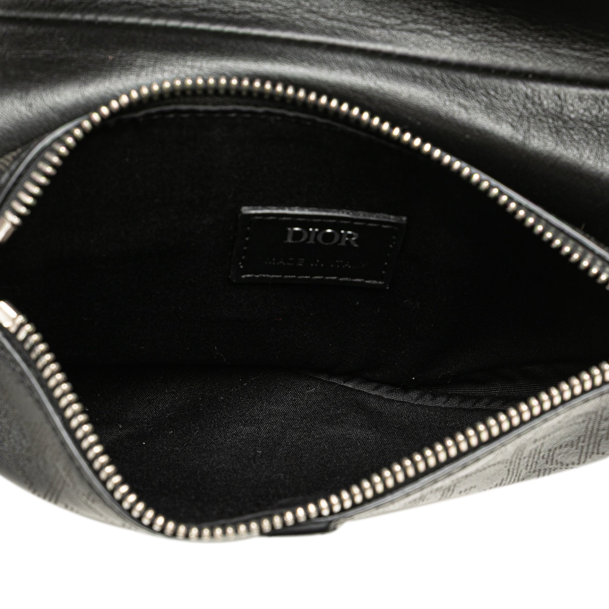 Oblique Perforated Calfskin Galaxy Saddle Bag