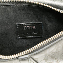 Oblique Perforated Calfskin Galaxy Saddle Bag