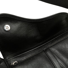 Oblique Perforated Calfskin Galaxy Saddle Bag