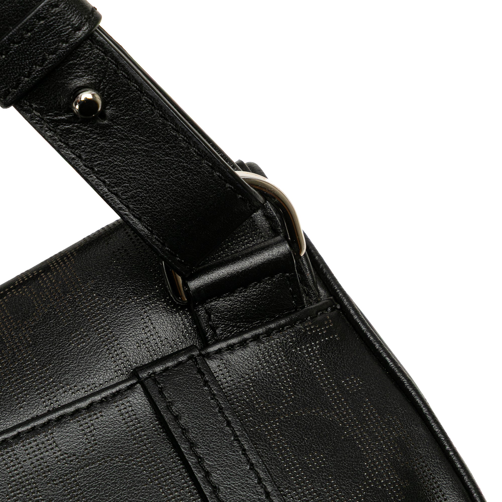 Oblique Perforated Calfskin Galaxy Saddle Bag