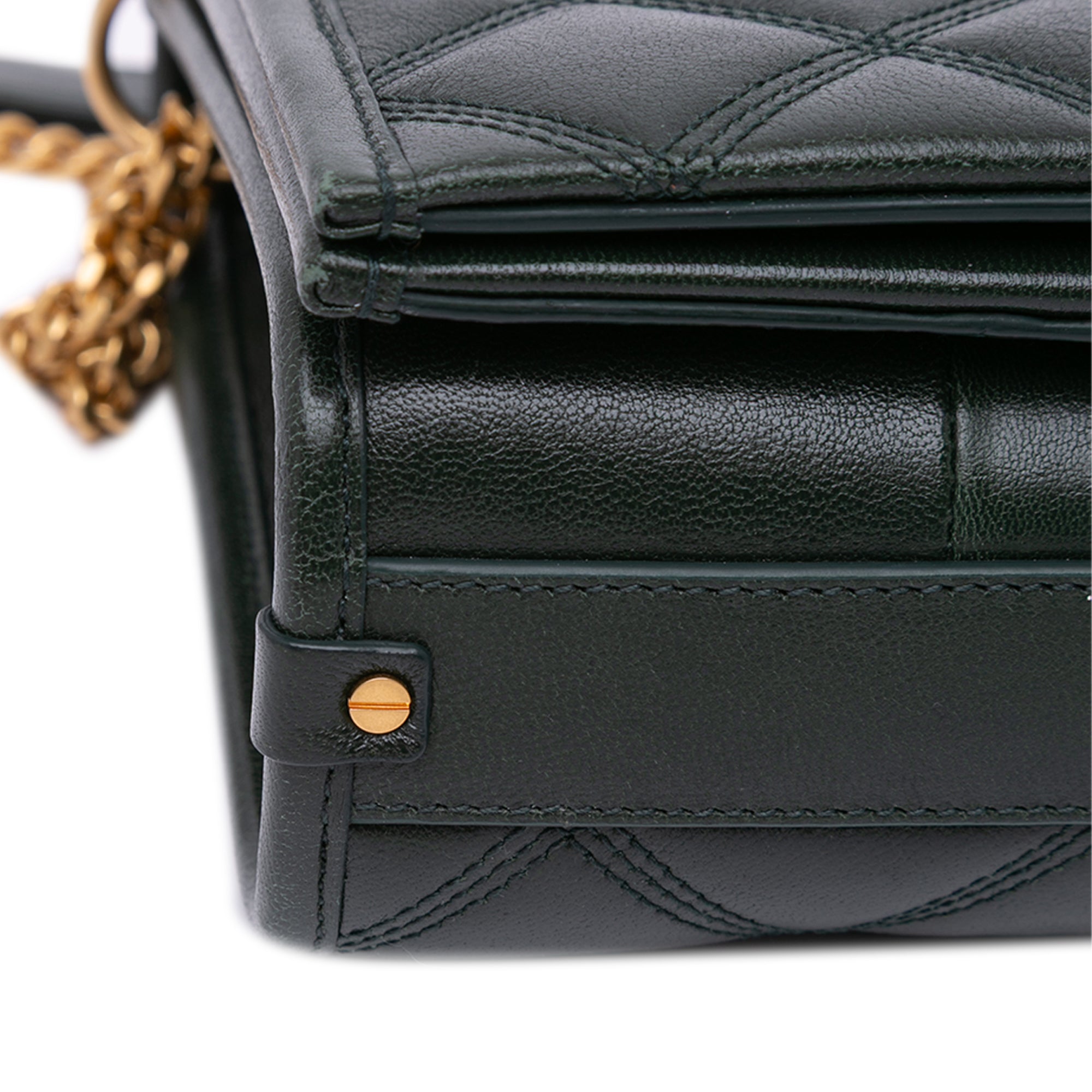 Small Quilted Lambskin Becky Chain Shoulder Bag