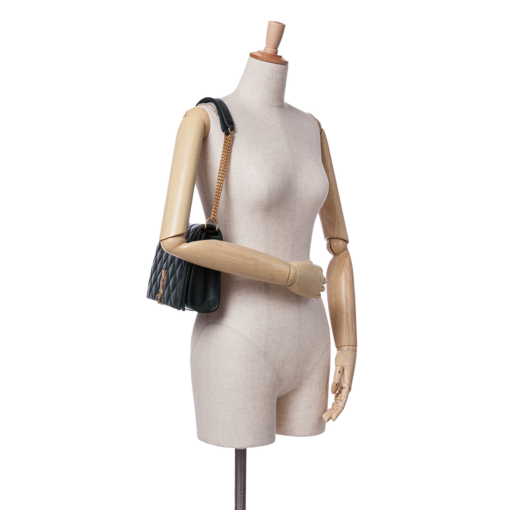 Small Quilted Lambskin Becky Chain Shoulder Bag