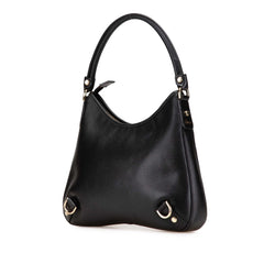 Leather Abbey D Ring Shoulder Bag