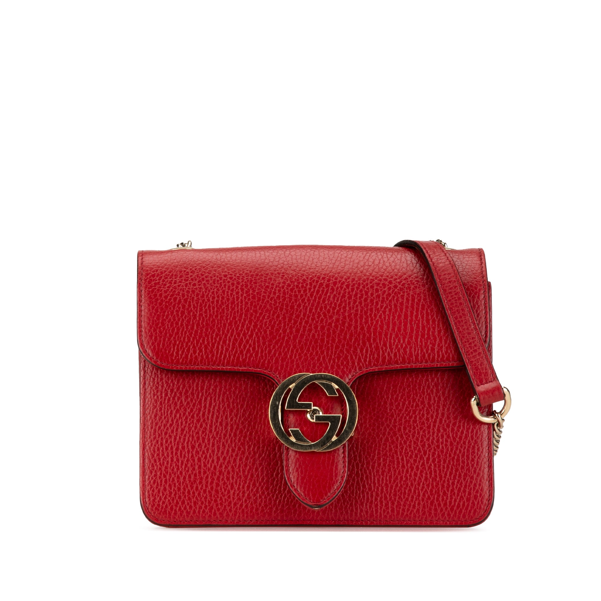 Small Dollar Calfskin Interlocking G Crossbody