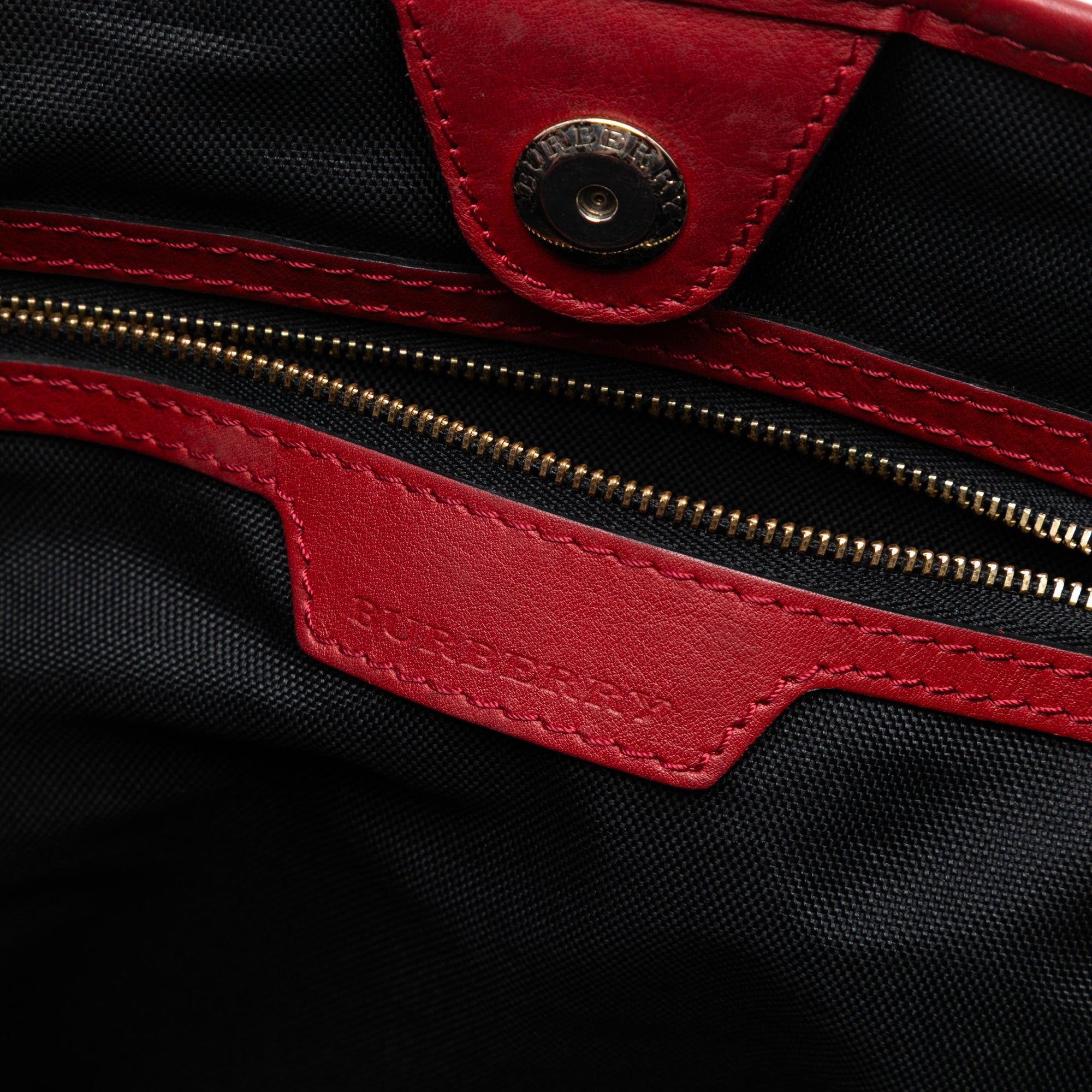 Small Haymarket Check Canvas and Leather Canterbury Tote