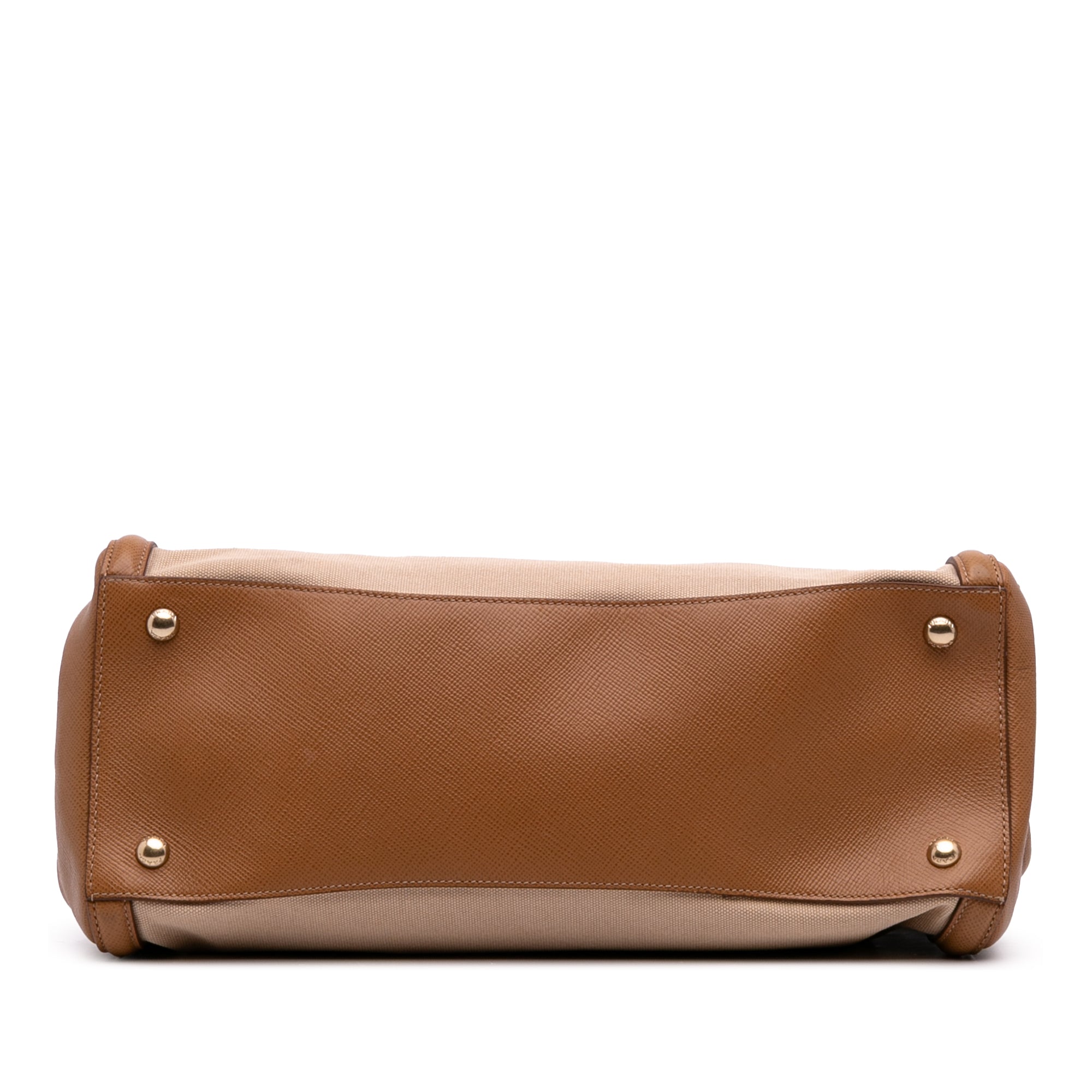 Saffiano Cuir Trimmed Canapa Satchel