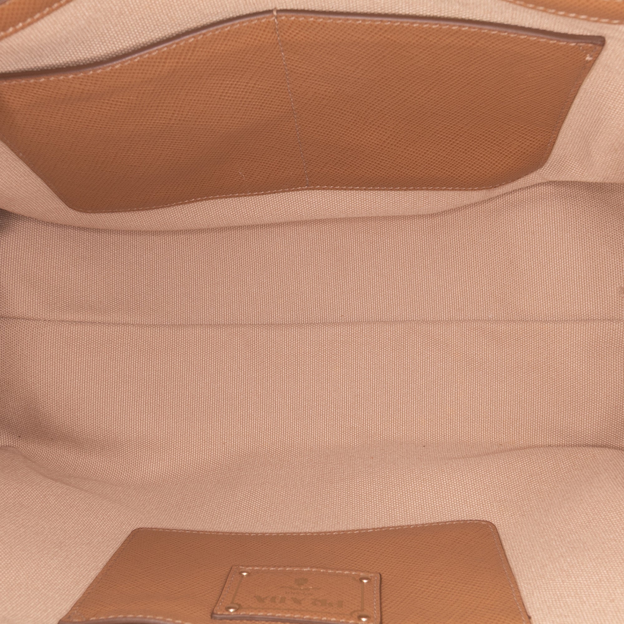 Saffiano Cuir Trimmed Canapa Satchel
