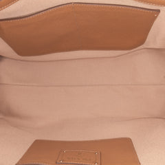 Saffiano Cuir Trimmed Canapa Satchel