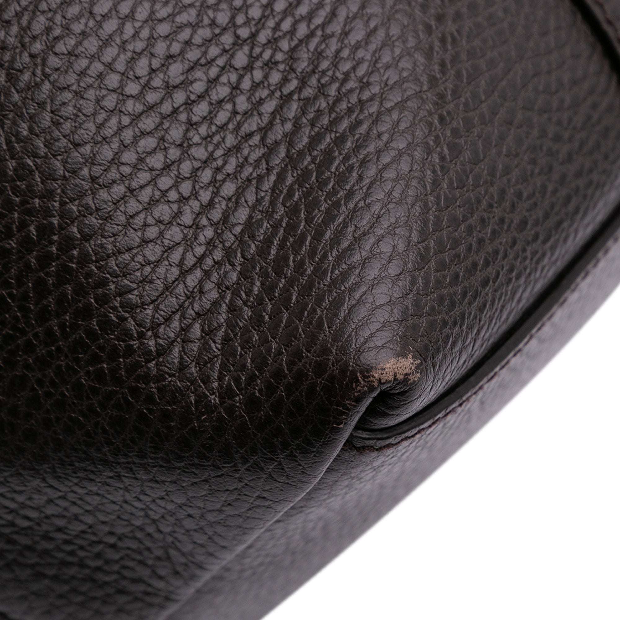 Large Leather GG Charm Dome Satchel