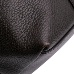 Large Leather GG Charm Dome Satchel