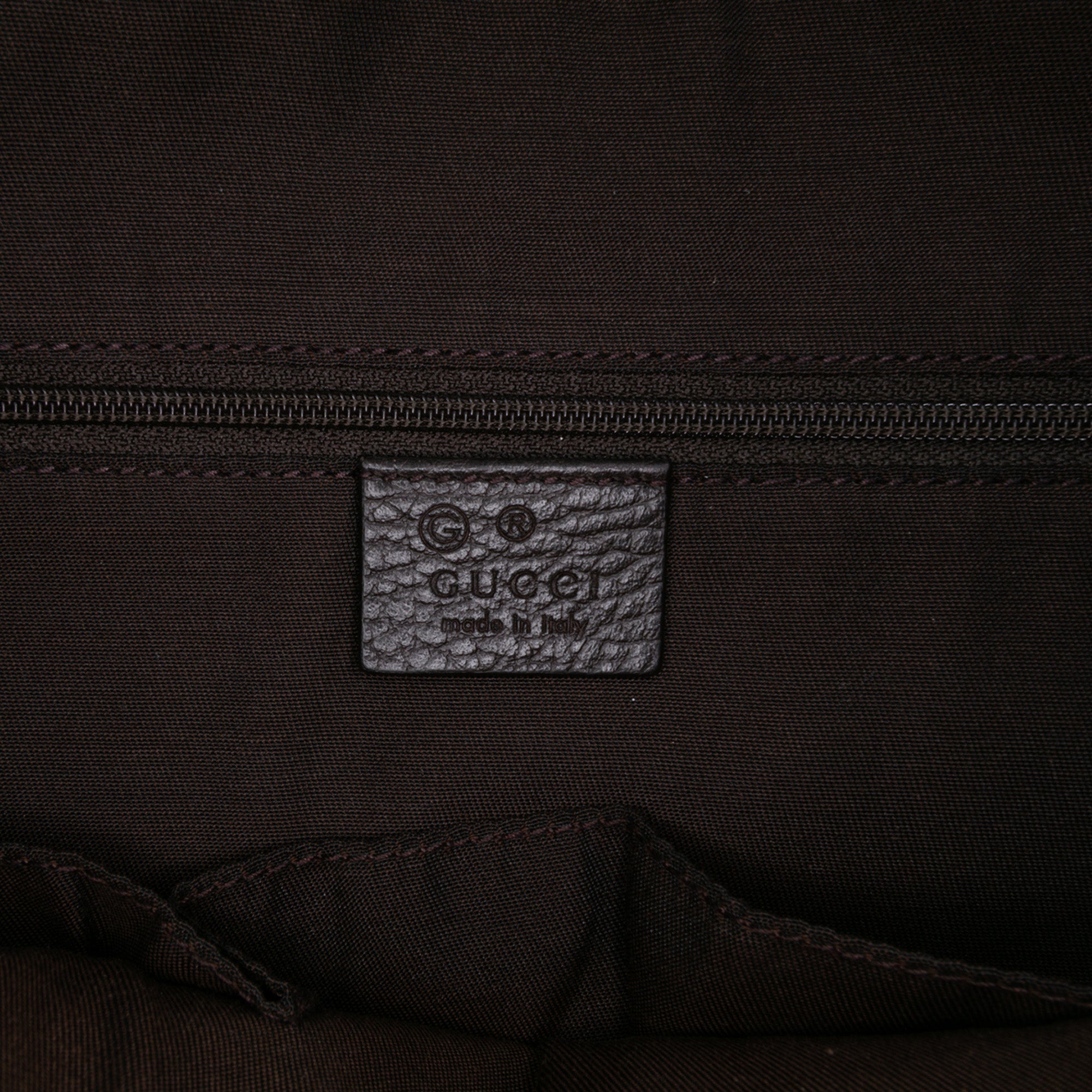 Large Leather GG Charm Dome Satchel