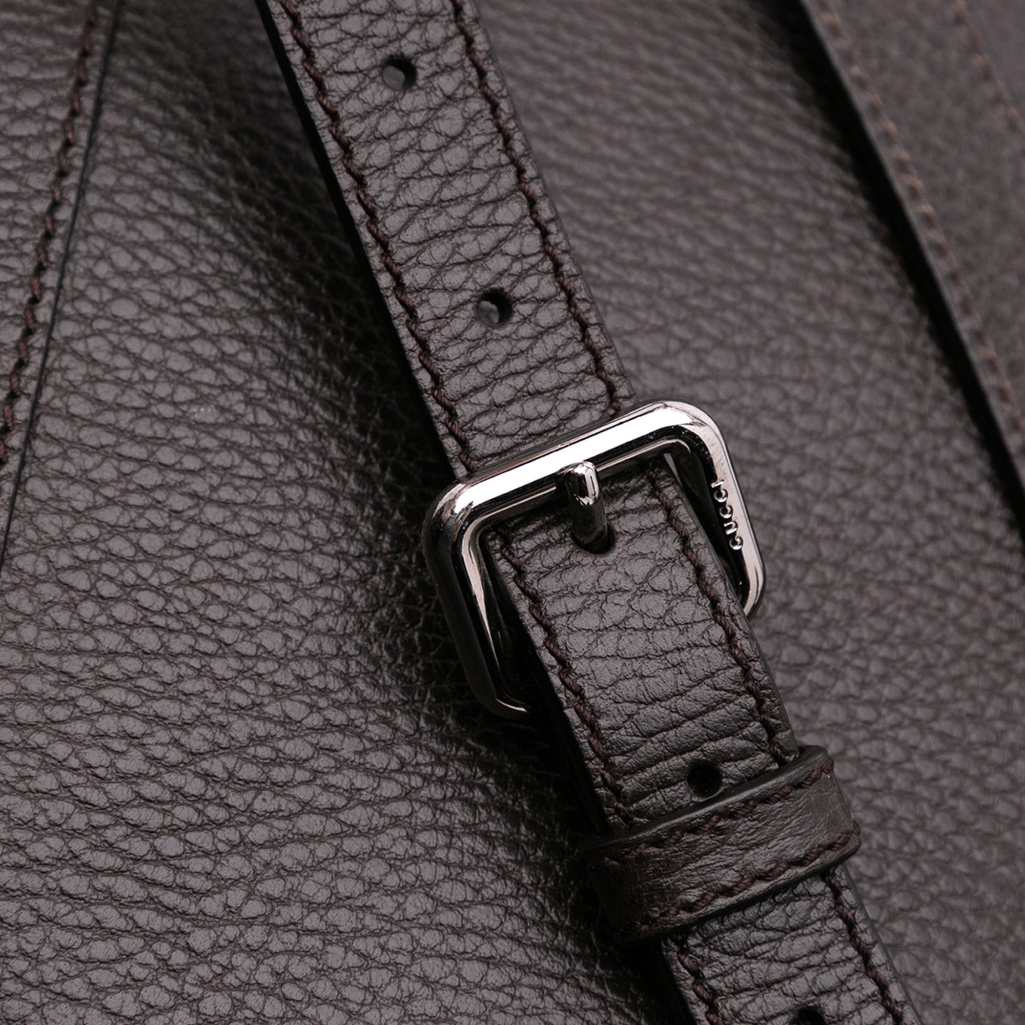 Large Leather GG Charm Dome Satchel