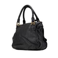 Medium Leather Marcie Satchel